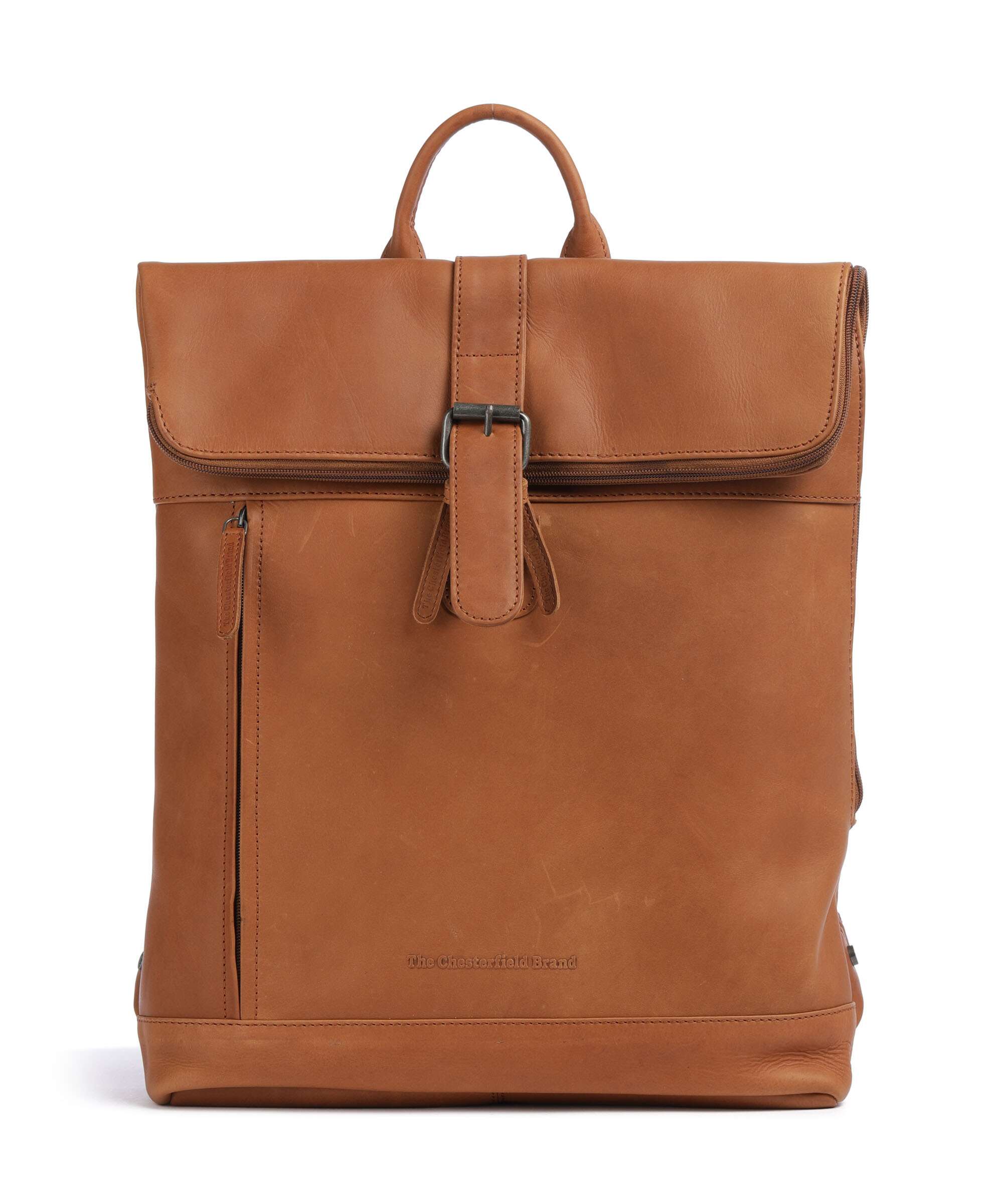 The Chesterfield Brand Cow Wax Pull Up Larsson Backpack cognac