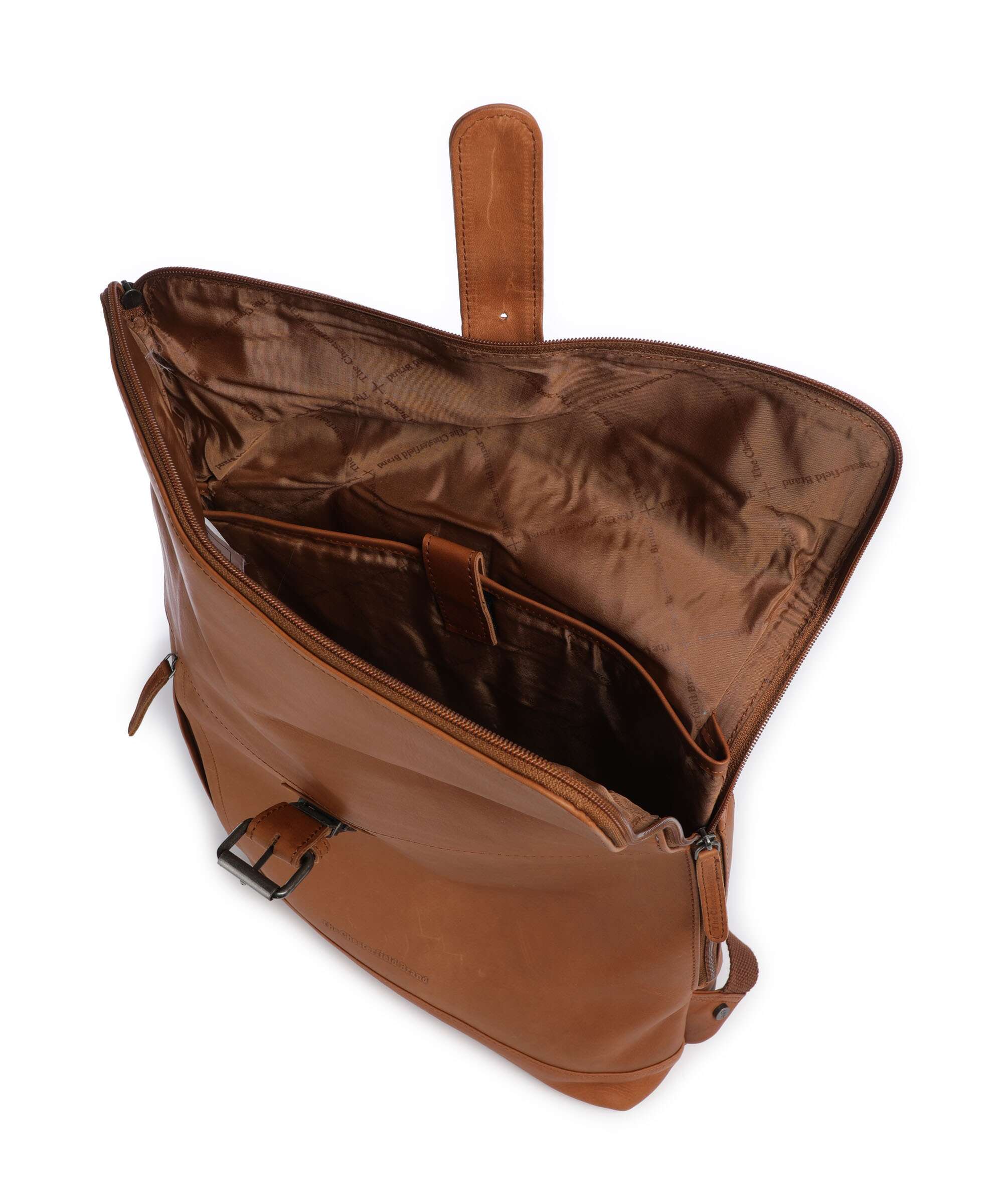 The Chesterfield Brand Cow Wax Pull Up Larsson Backpack cognac