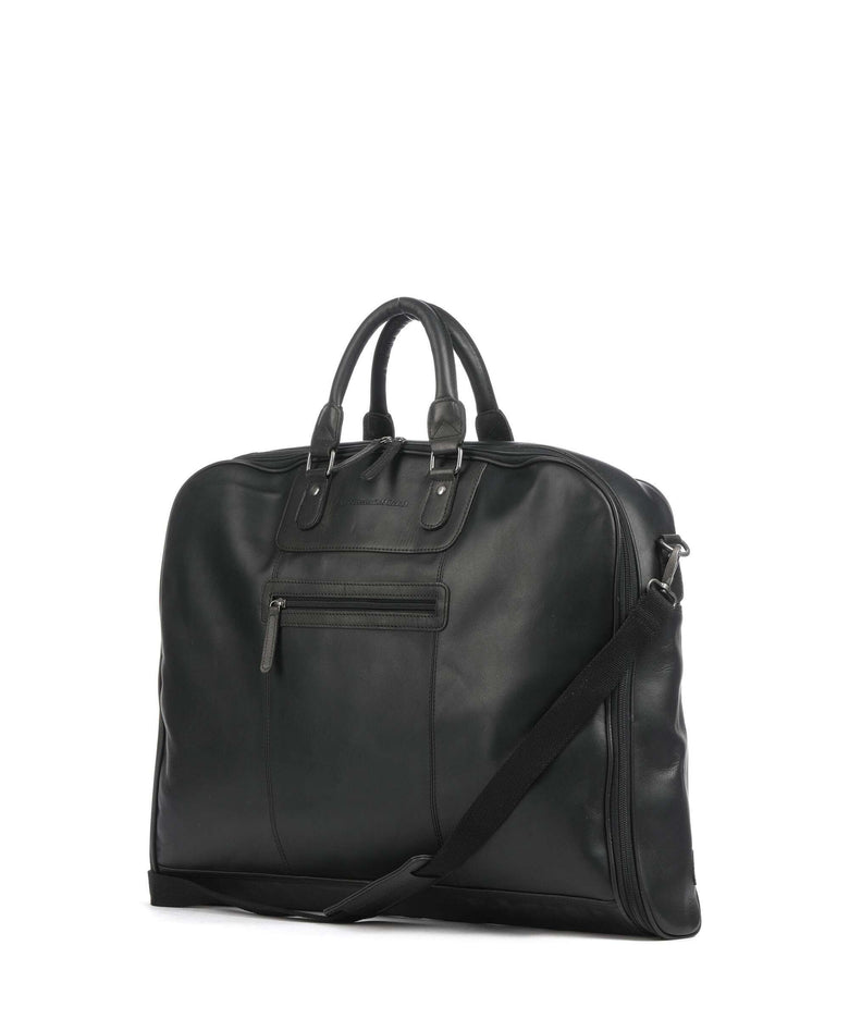 The Chesterfield Brand Cow Wax Pull Up Josh Garment bag black