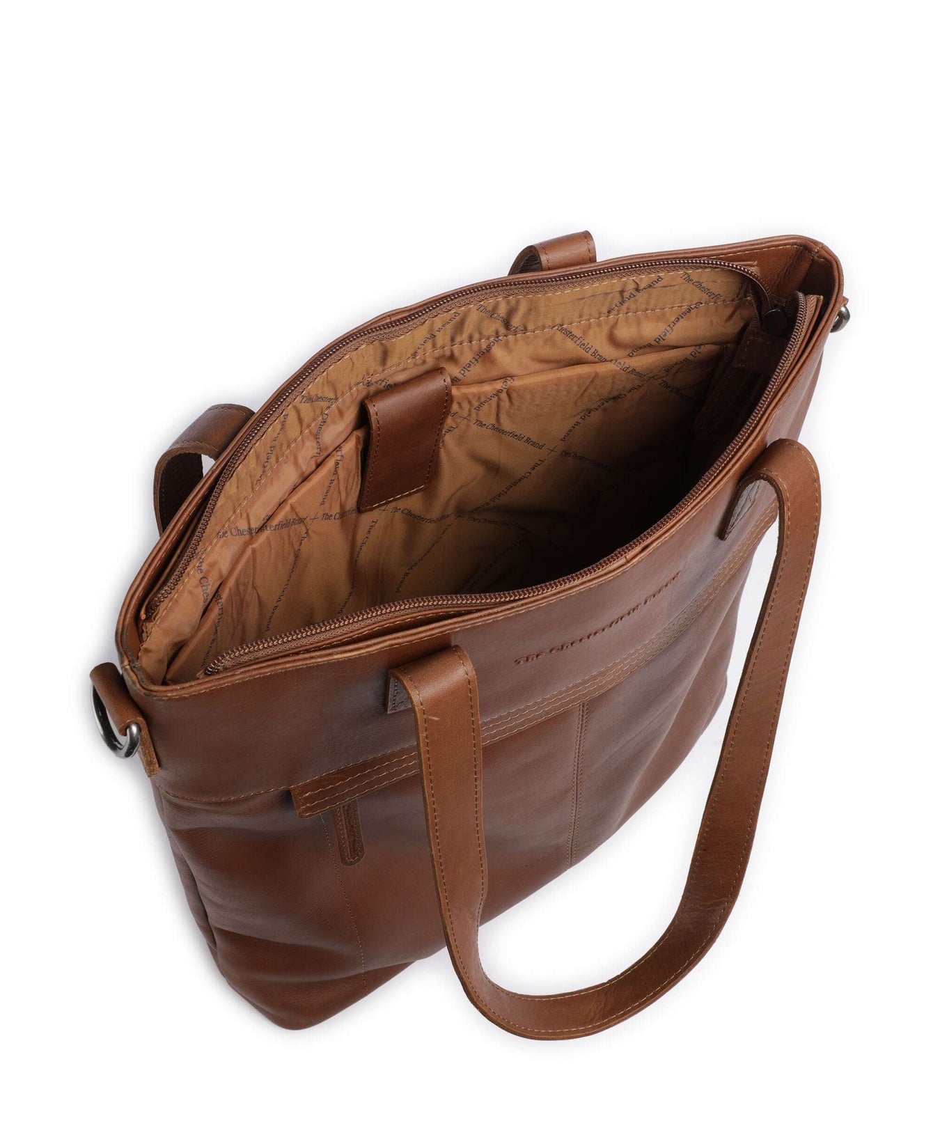 The Chesterfield Brand Cow Wax Pull Up Nunavik Tote bag cognac