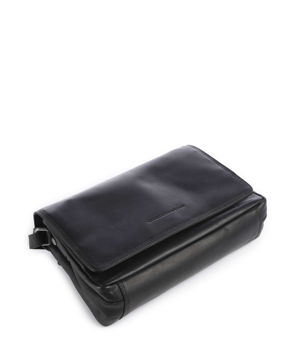 The Chesterfield Brand Wax Pull Up Cow Laverton Crossbody bag black