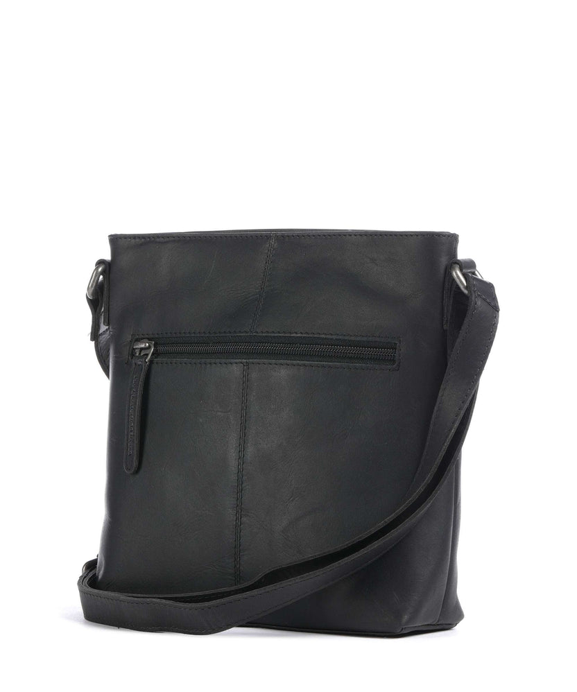 The Chesterfield Brand Wax Pull Up Cow Navene Crossbody bag black