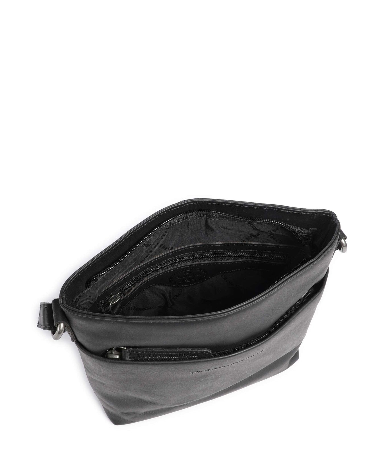 The Chesterfield Brand Wax Pull Up Cow Navene Crossbody bag black