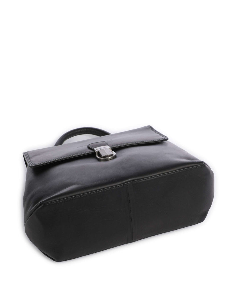 The Chesterfield Brand Wax Pull Up Cow Angera Handbag black