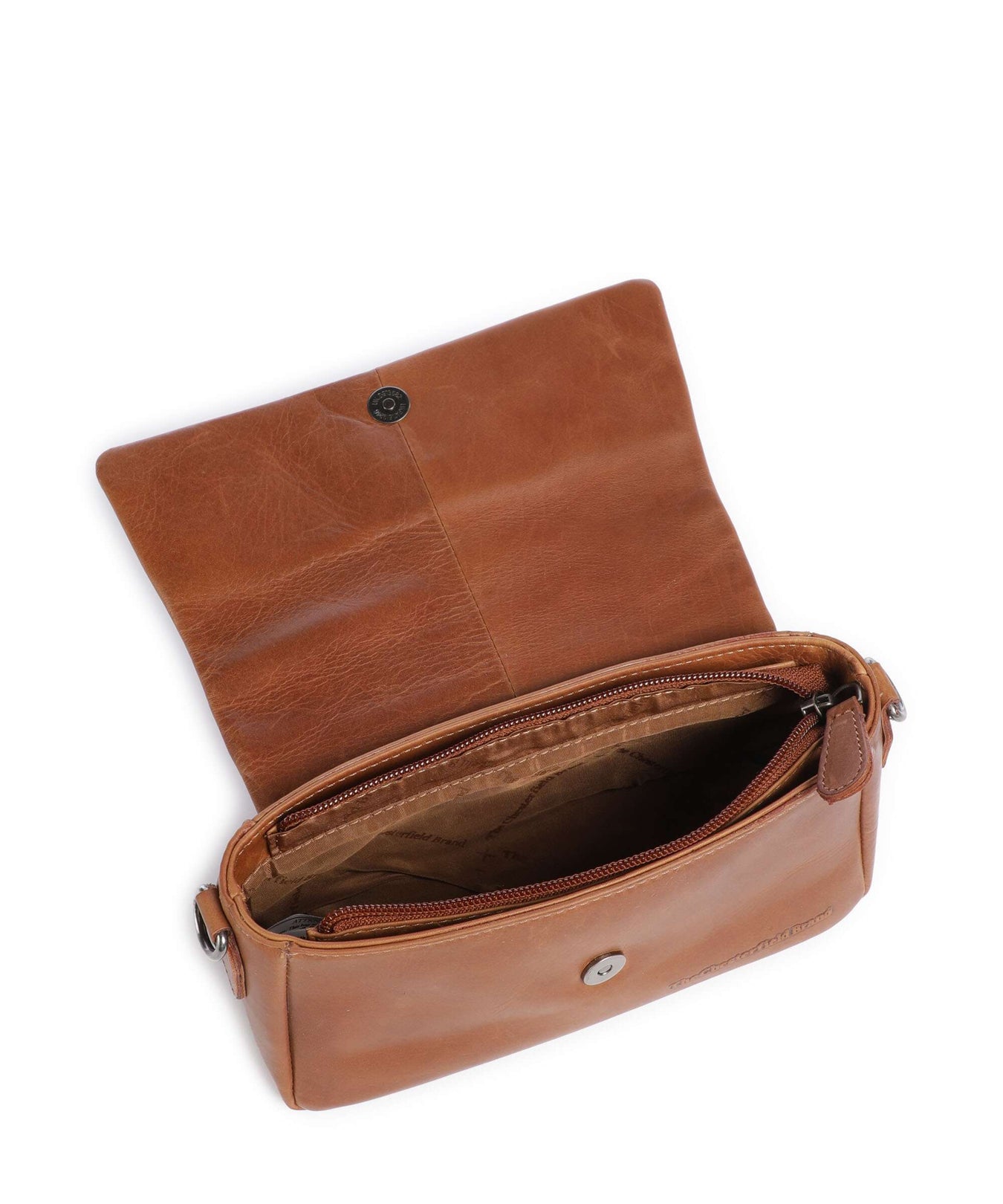 The Chesterfield Brand Wax Pull Up Cow Clifden Shoulder bag cognac