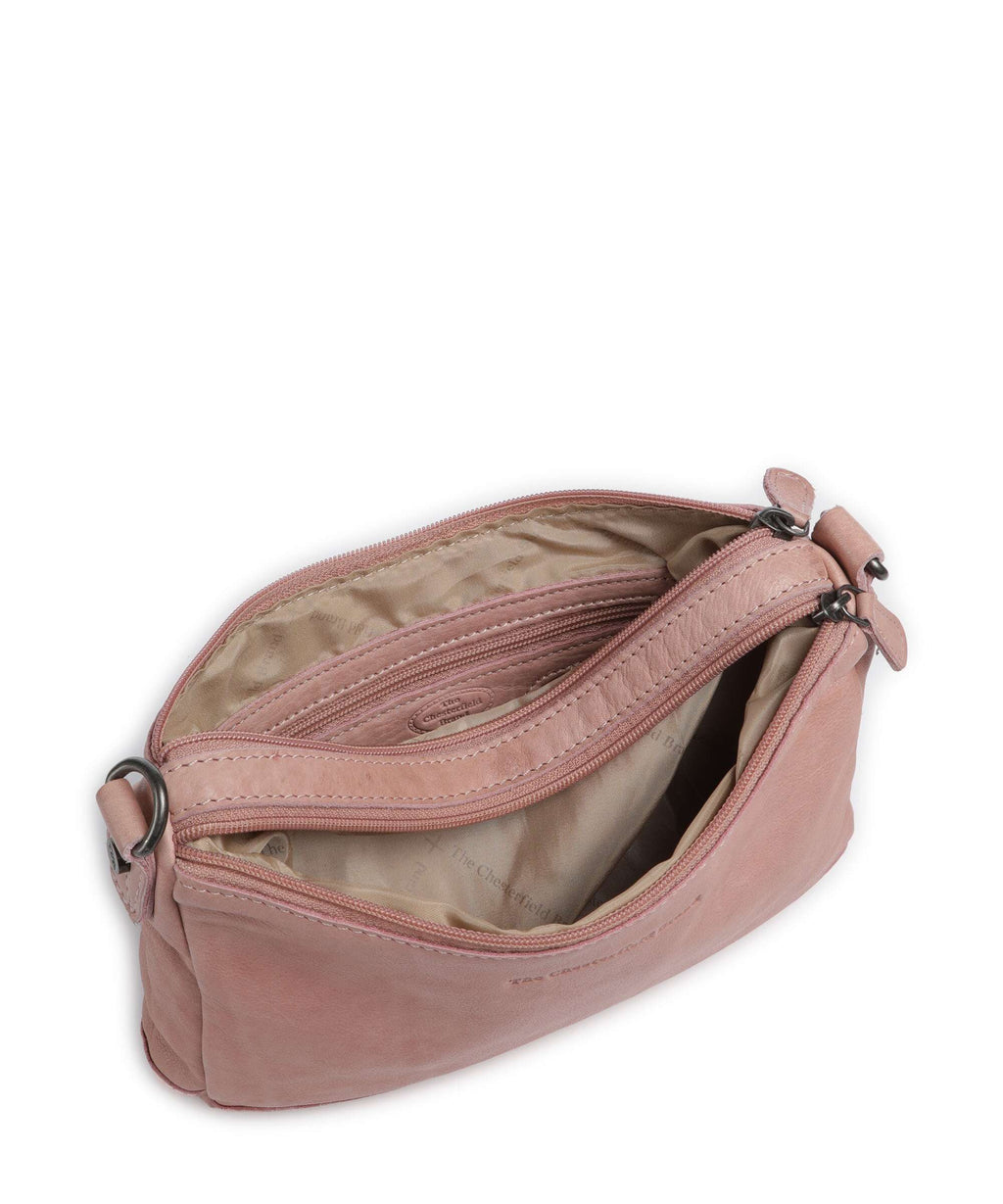 The Chesterfield Brand Washed Waxed Cow Irving Shoulder bag vintage rose