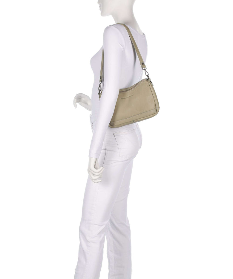 The Chesterfield Brand Washed Waxed Cow Irving Shoulder bag ocean blue