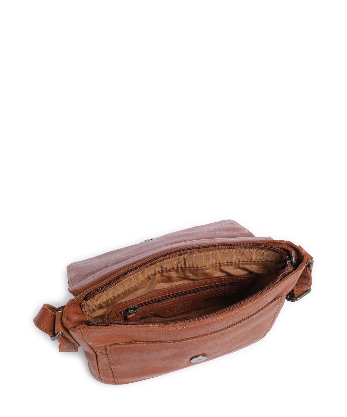 The Chesterfield Brand Washed Waxed Cow Ann Crossbody bag cognac