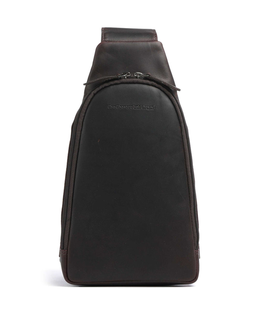 The Chesterfield Brand Wax Pull Up Cow Bowey Sling bag brown
