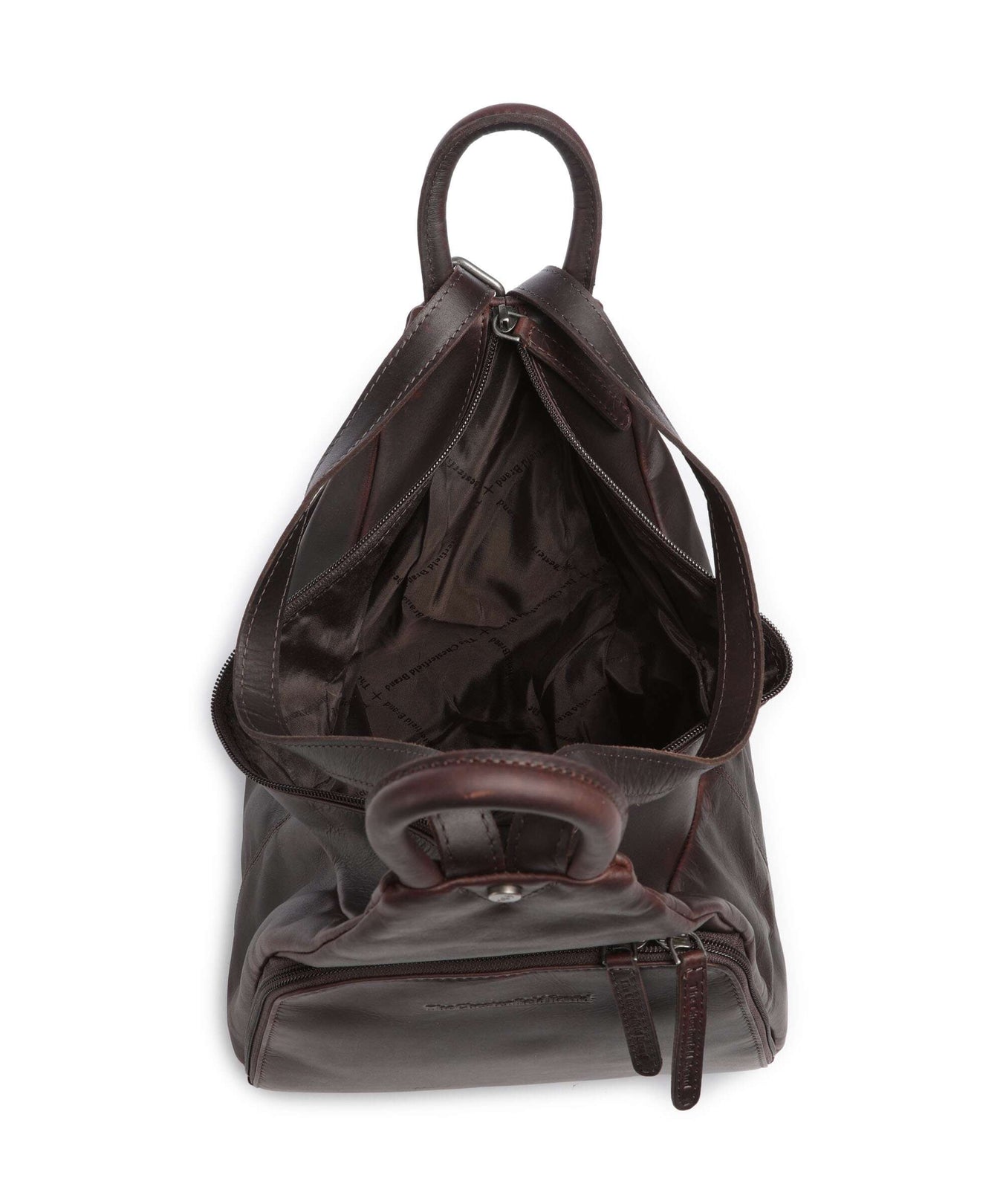 The Chesterfield Brand Wax Pull Up Cow Howard Backpack brown