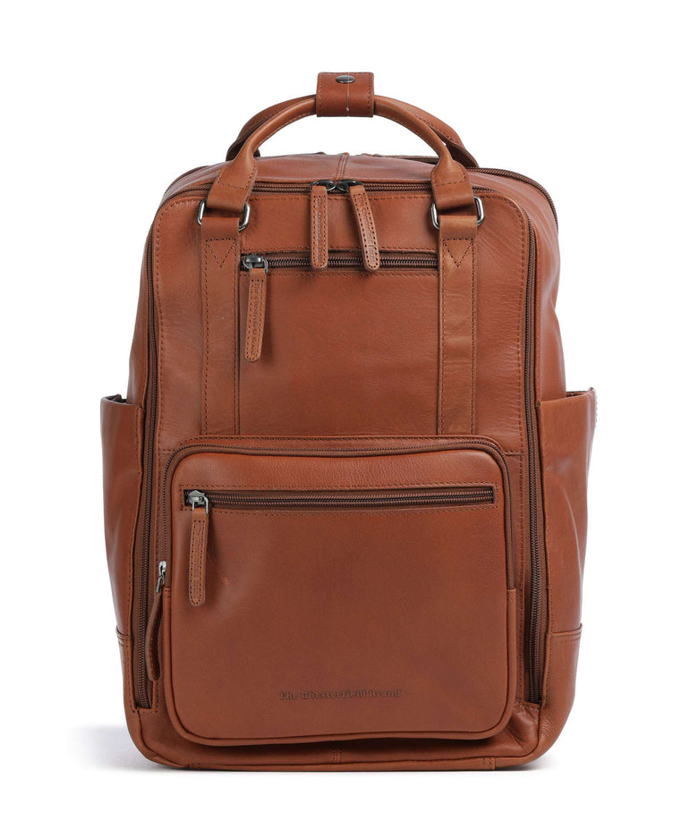 The Chesterfield Brand Wax Pull Up Cow Calden Backpack cognac