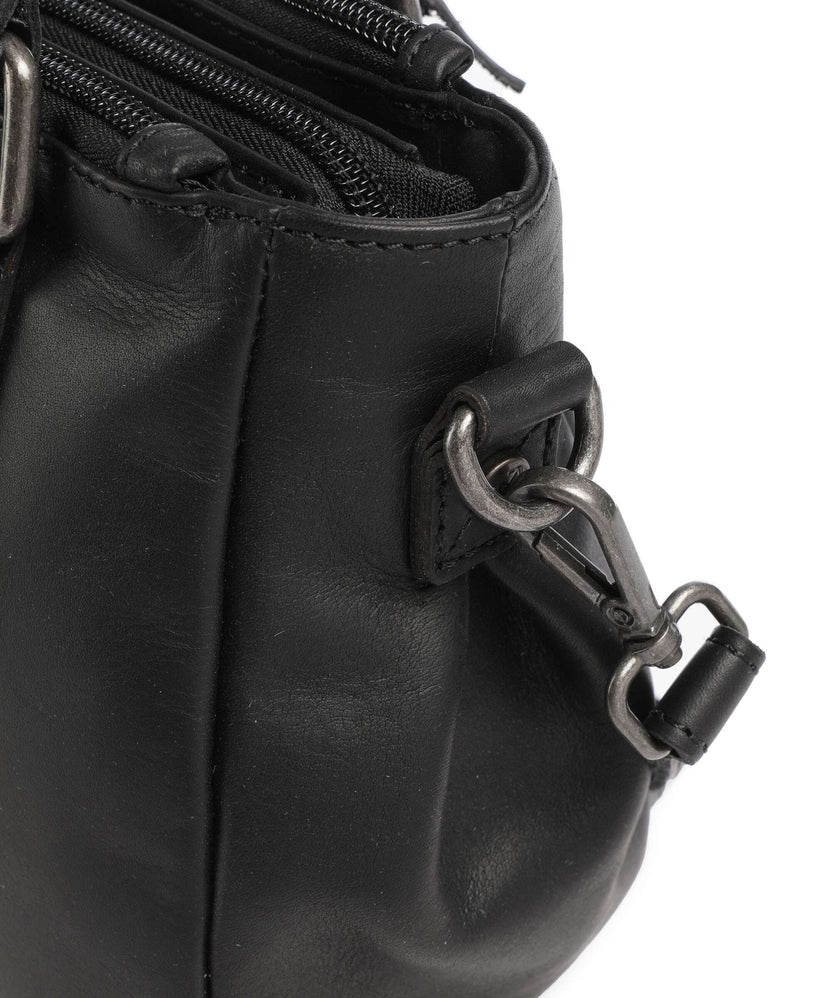 The Chesterfield Brand Wax Pull Up Cow Fenja Handbag black