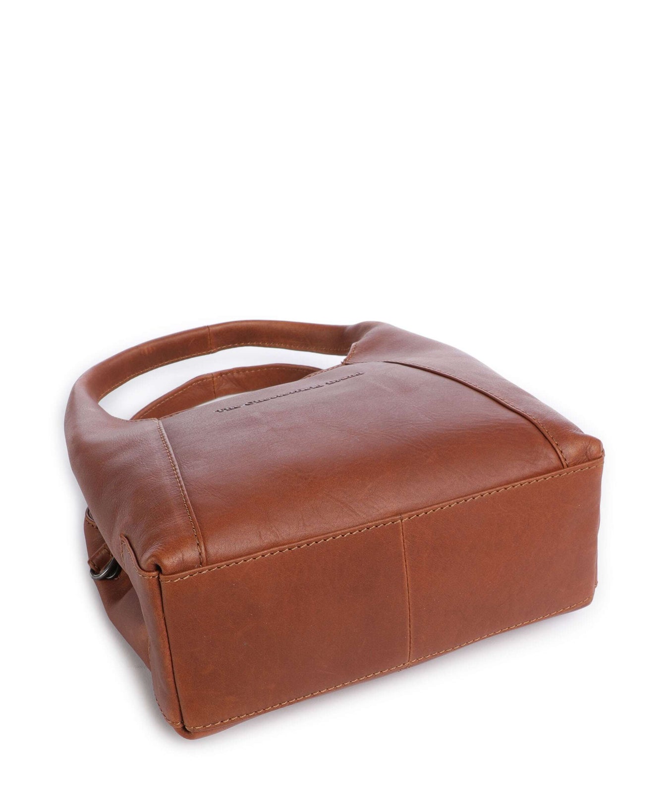 The Chesterfield Brand Wax Pull Up Cow Lunera Handbag cognac