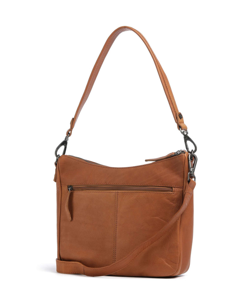 The Chesterfield Brand Wax Pull Up Cow Tivra Shoulder bag cognac