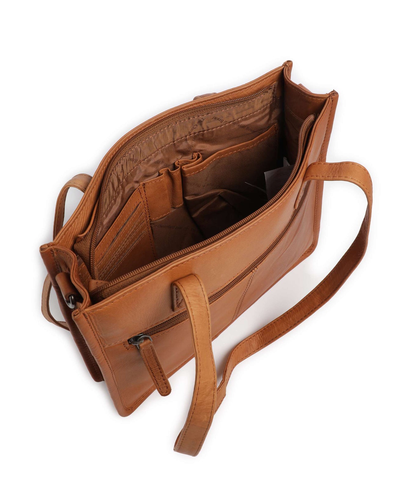 The Chesterfield Brand Wax Pull Up Cow Estella Tote bag cognac