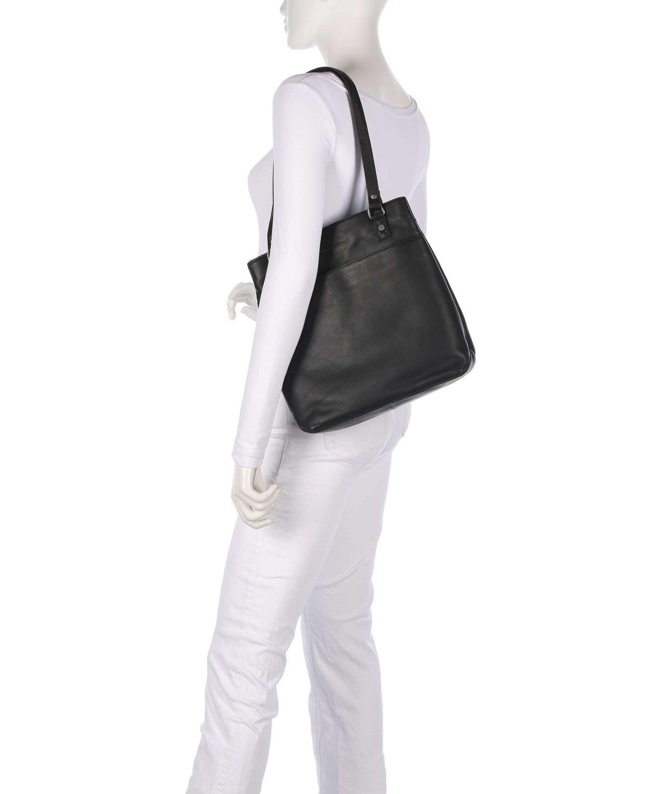 The Chesterfield Brand Wax Pull Up Cow Raynor Backpack bag black