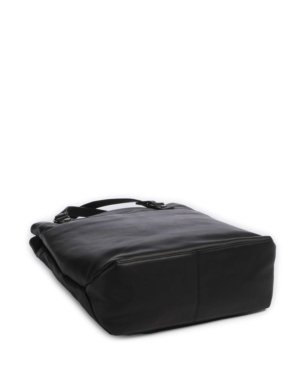 The Chesterfield Brand Wax Pull Up Cow Raynor Backpack bag black