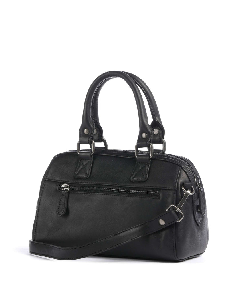 The Chesterfield Brand Wax Pull Up Cow Dalford Handbag black