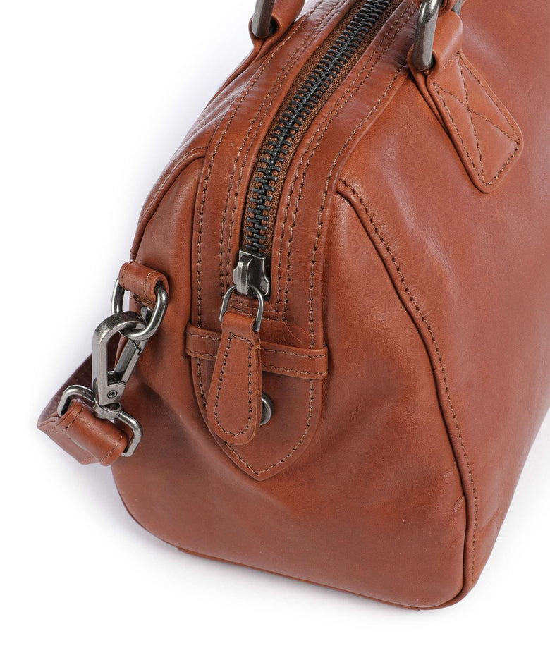 The Chesterfield Brand Wax Pull Up Cow Dalford Handbag cognac