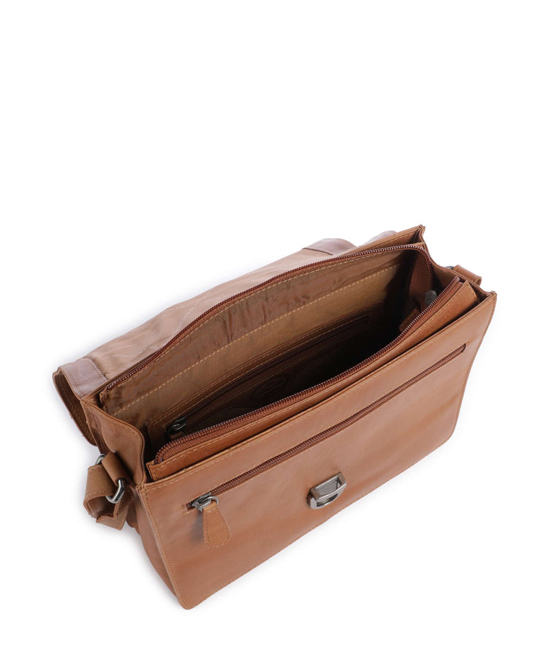 The Chesterfield Brand Wax Pull Up Cow Lunor Crossbody bag cognac