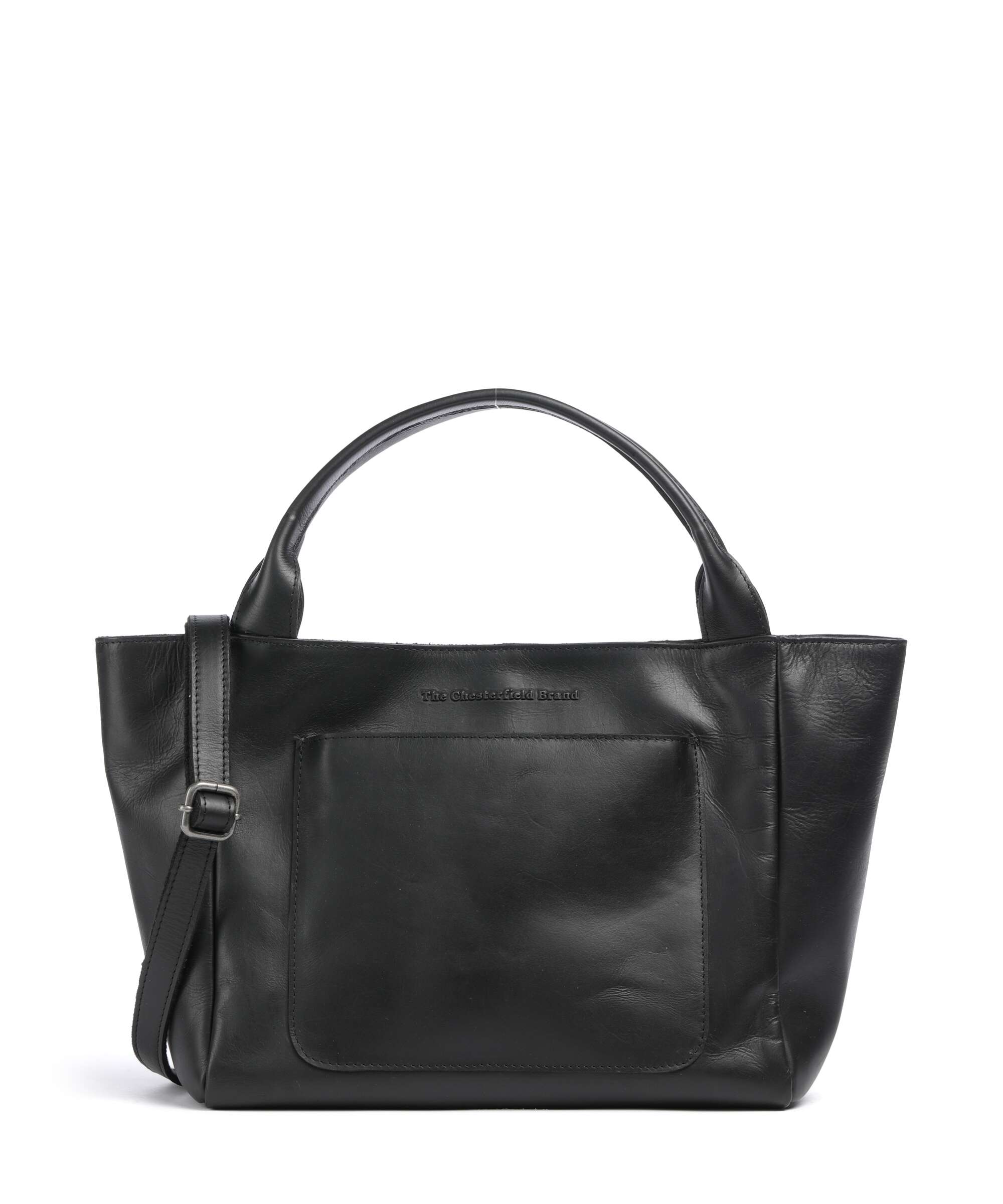 The Chesterfield Brand Wax Pull Up Cow Tenara Shoulder bag black