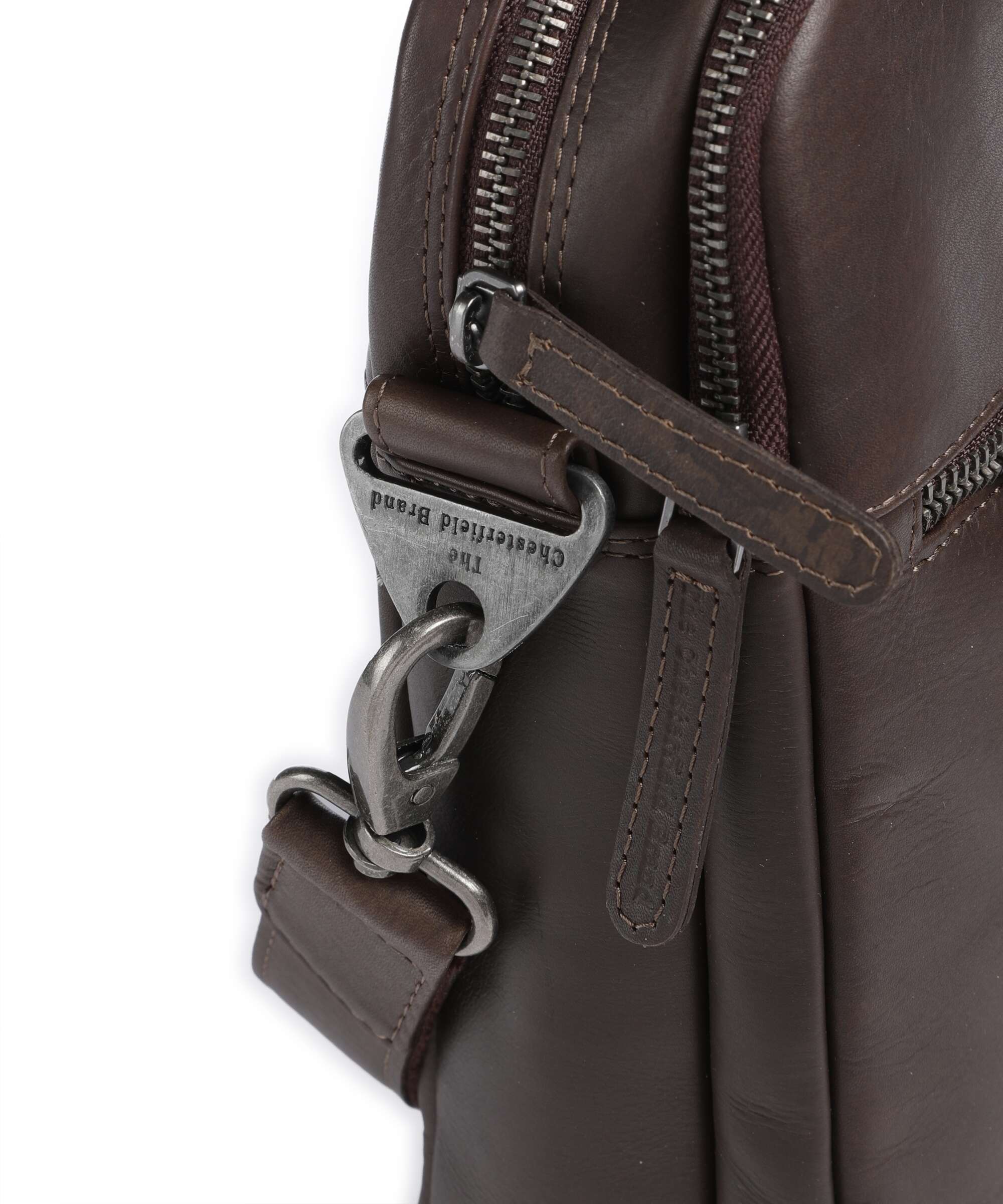 The Chesterfield Brand Wax Pull Up Cow Montara Laptop bag brown
