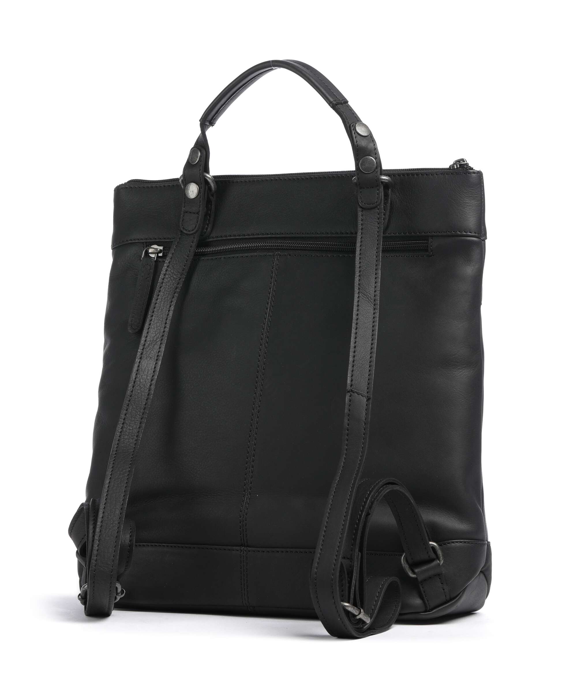 The Chesterfield Brand Wax Pull Up Cow Caldero Backpack black