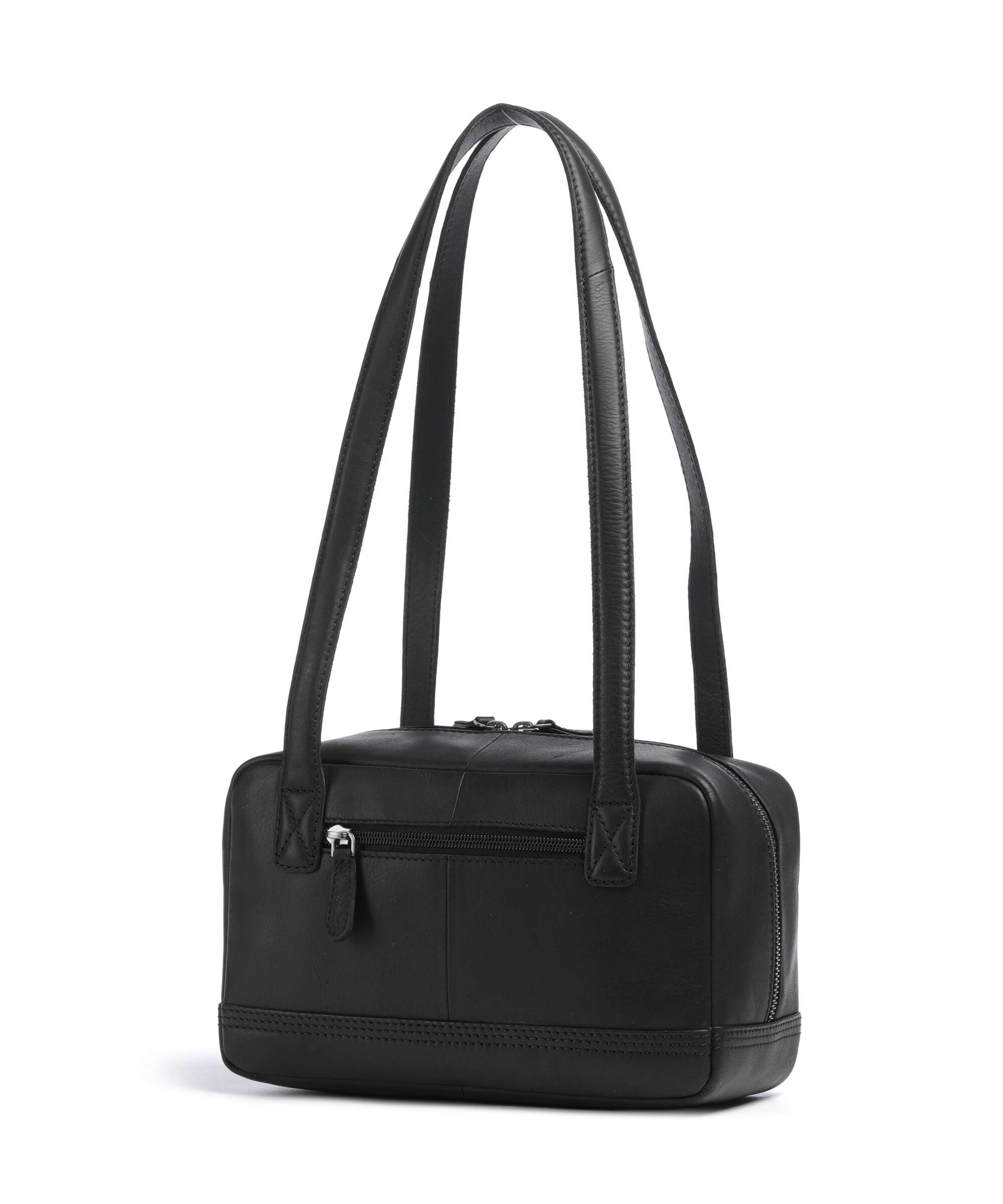 The Chesterfield Brand Wax Pull Up Cow Fenno Shoulder bag black