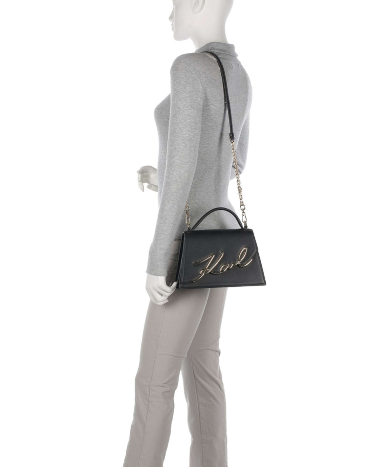Karl Lagerfeld K/Signature Medium Handbag black/gold