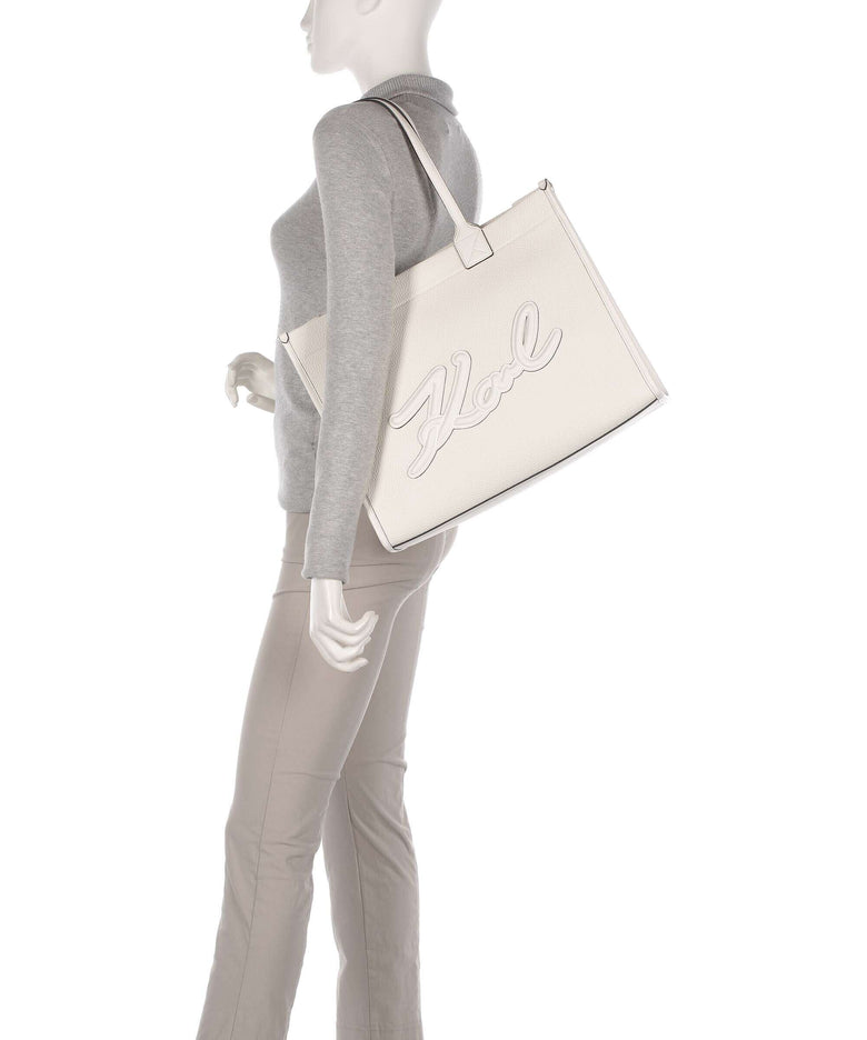 Karl Lagerfeld K/Skuare Large Tote bag offwhite