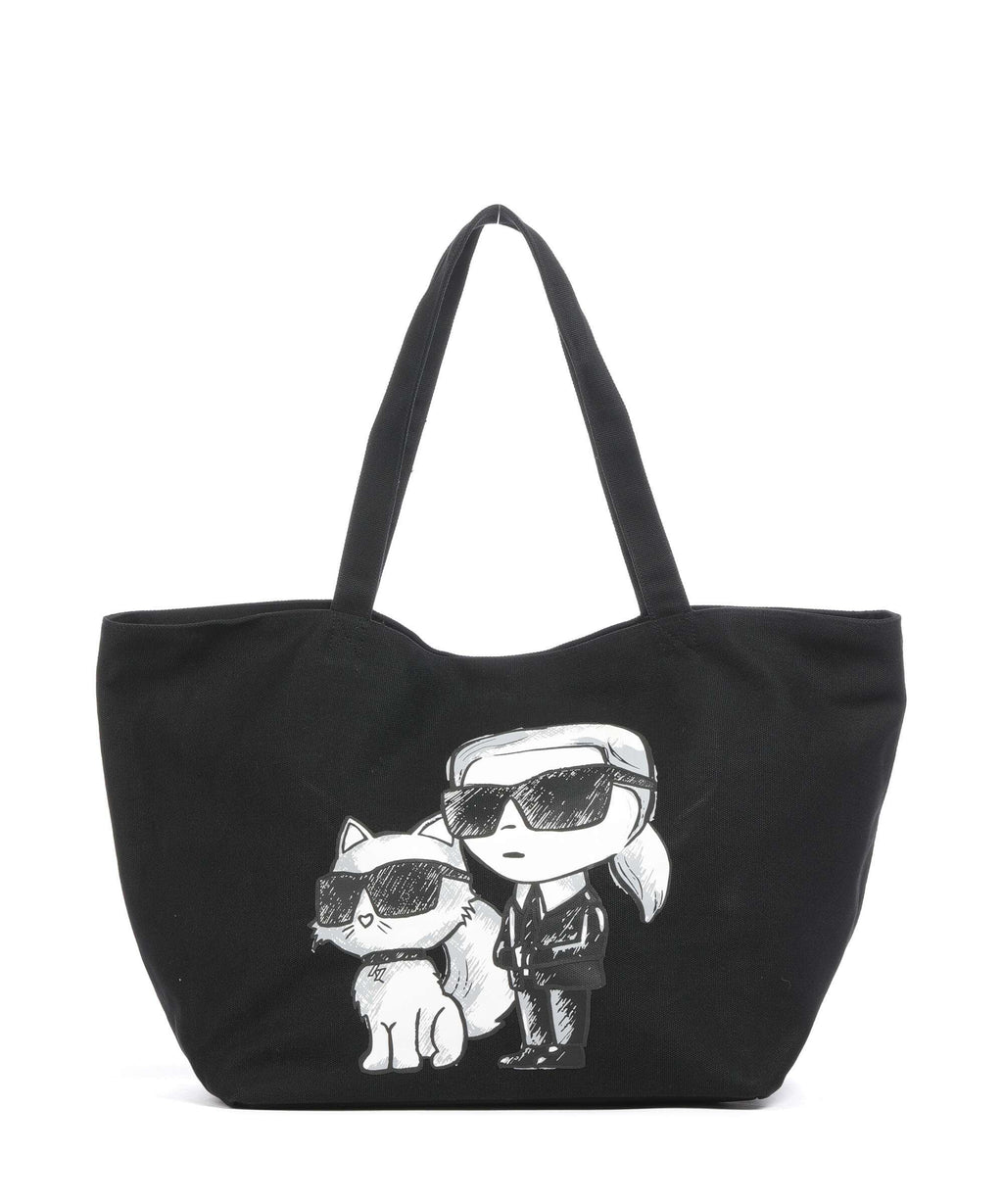 Karl Lagerfeld Ikon Tote bag black/white