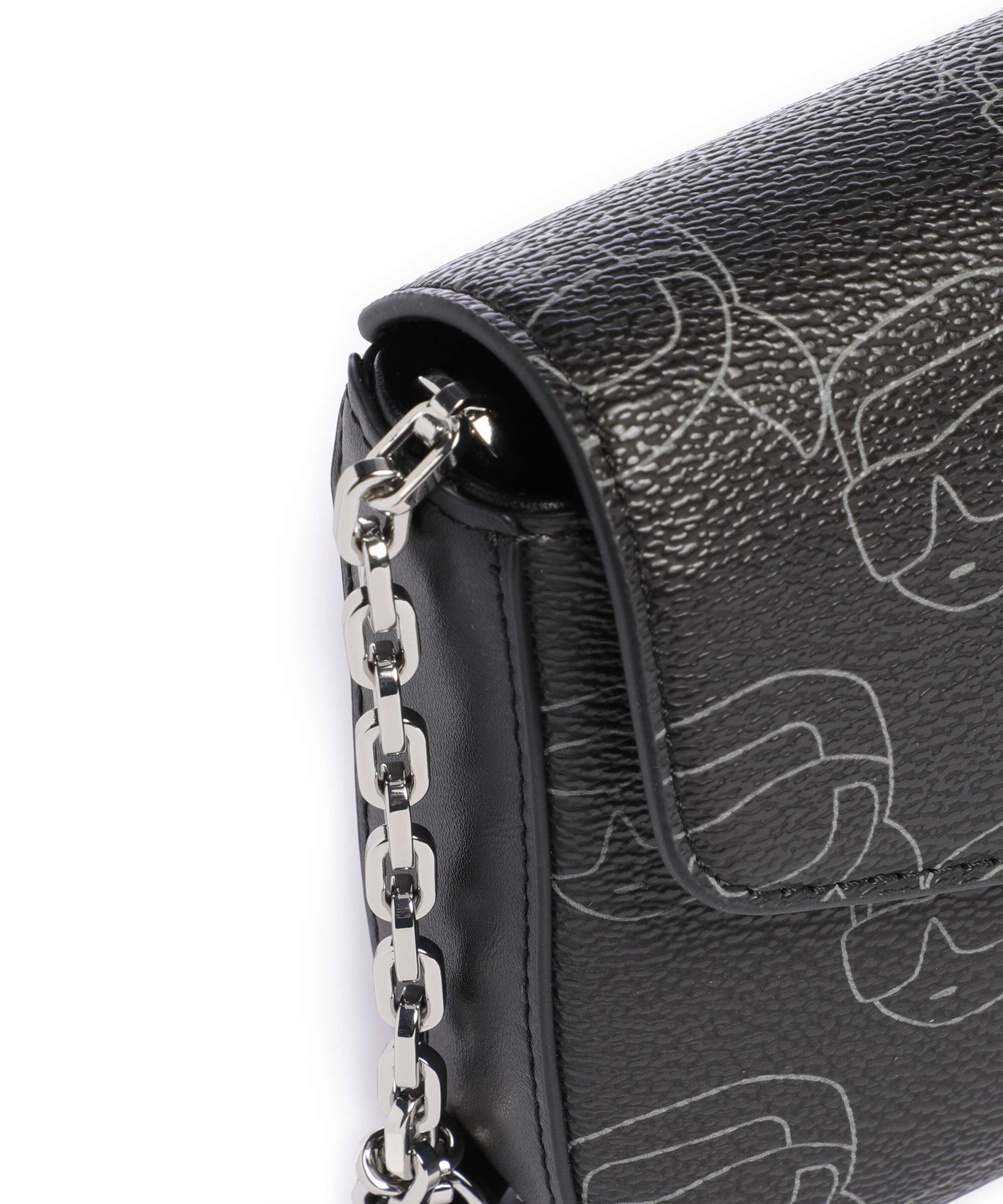 Karl Lagerfeld Ikon Mono Crossbody bag black