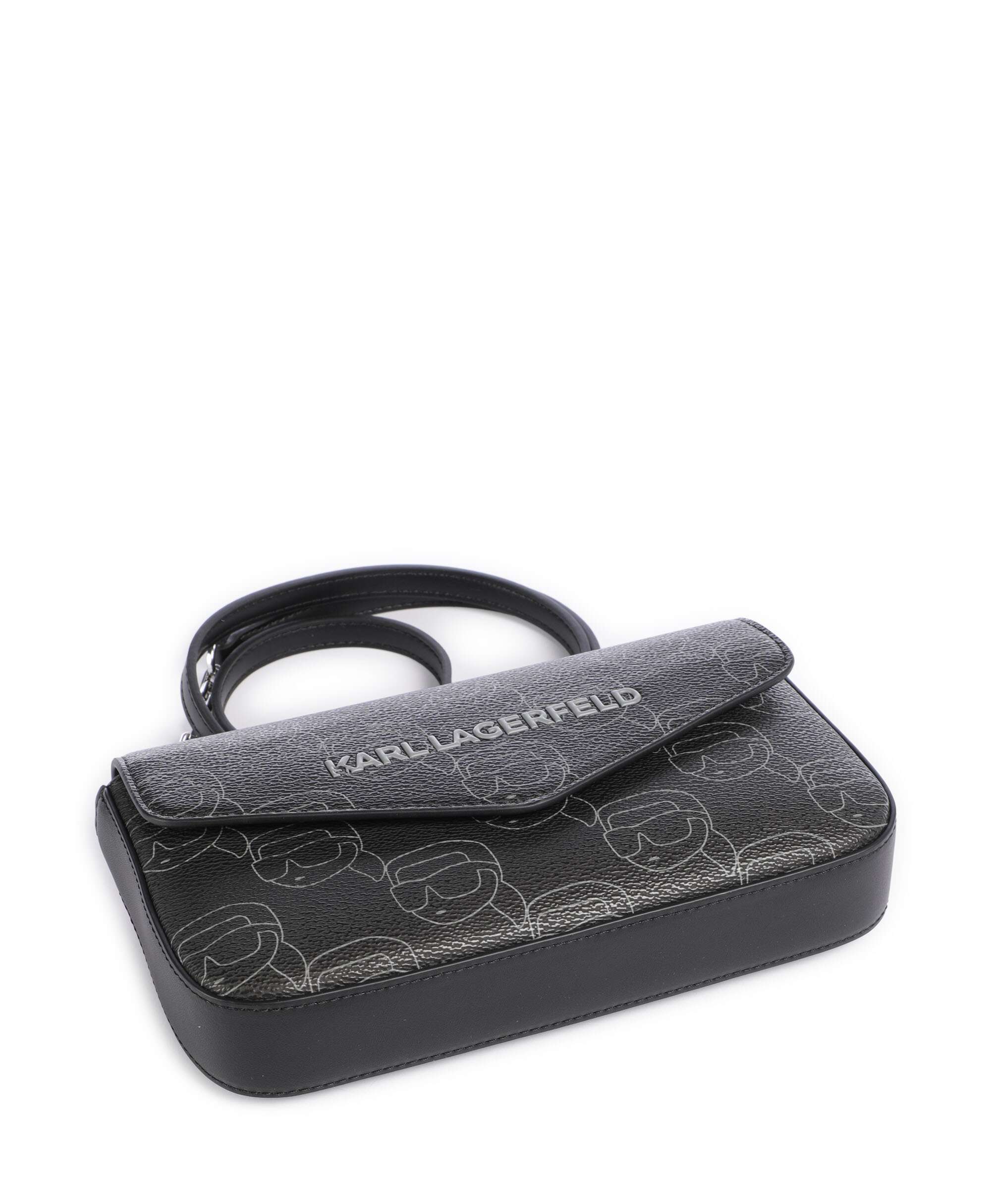 Karl Lagerfeld Ikon Mono Crossbody bag black