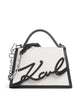 Karl Lagerfeld K/Signature 2.0 Handbag white/black