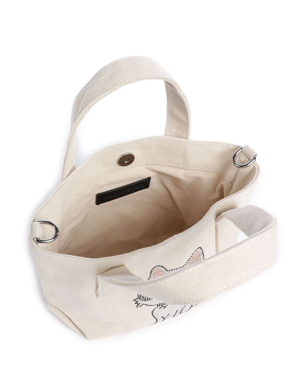 Karl Lagerfeld Ikon Choupette Small Handbag natural