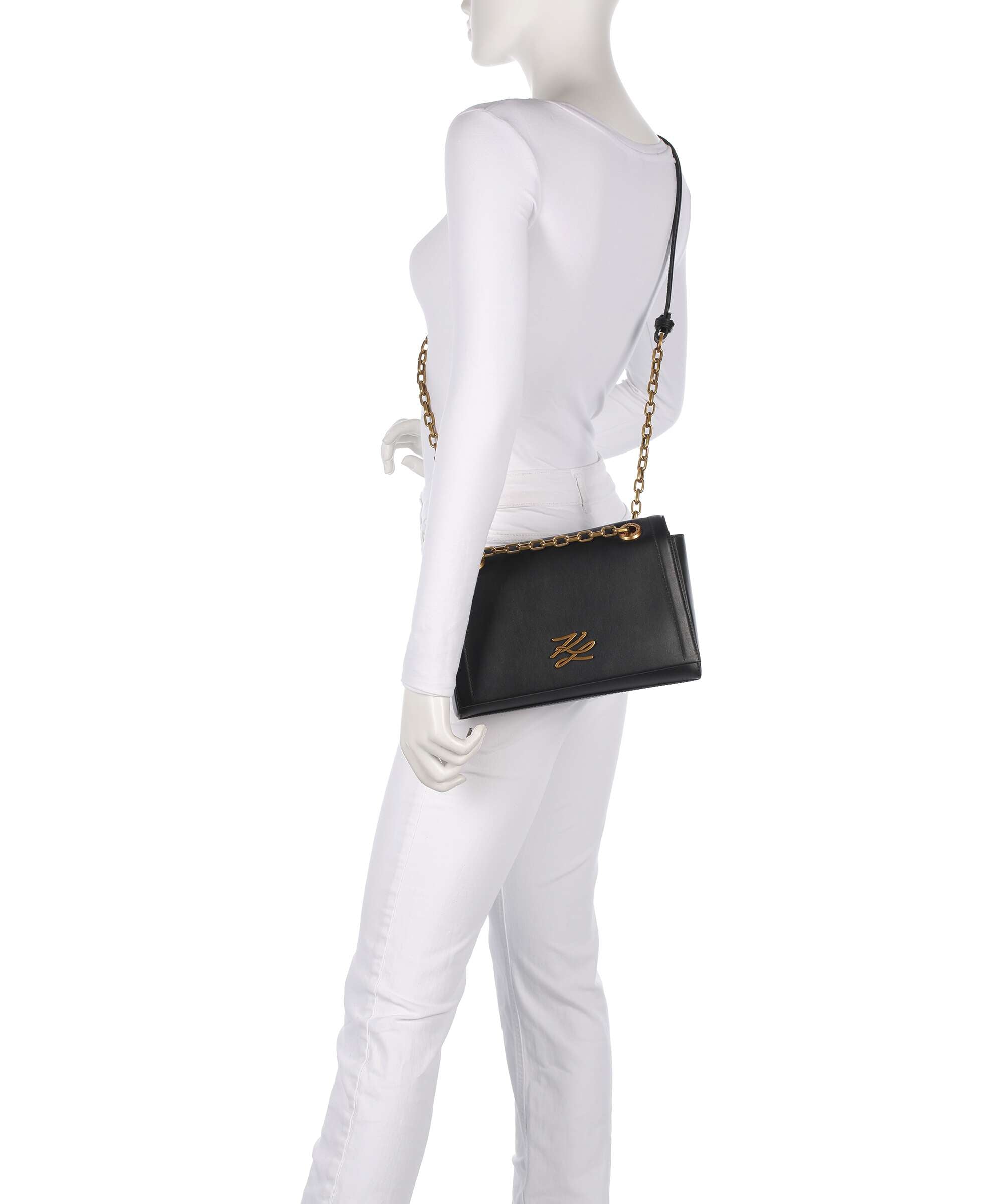 Karl Lagerfeld K/Autograph Shoulder bag black/gold