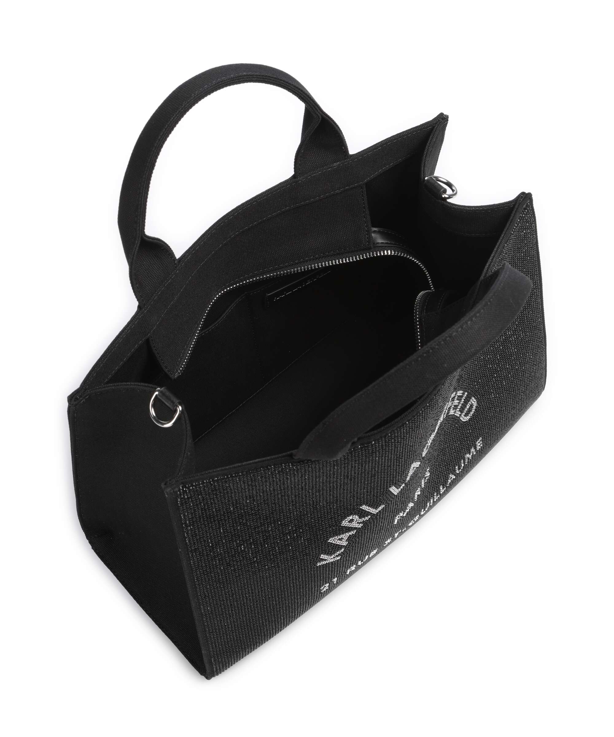 Karl Lagerfeld K/Rue St Guillaume Medium Handbag black embellishment