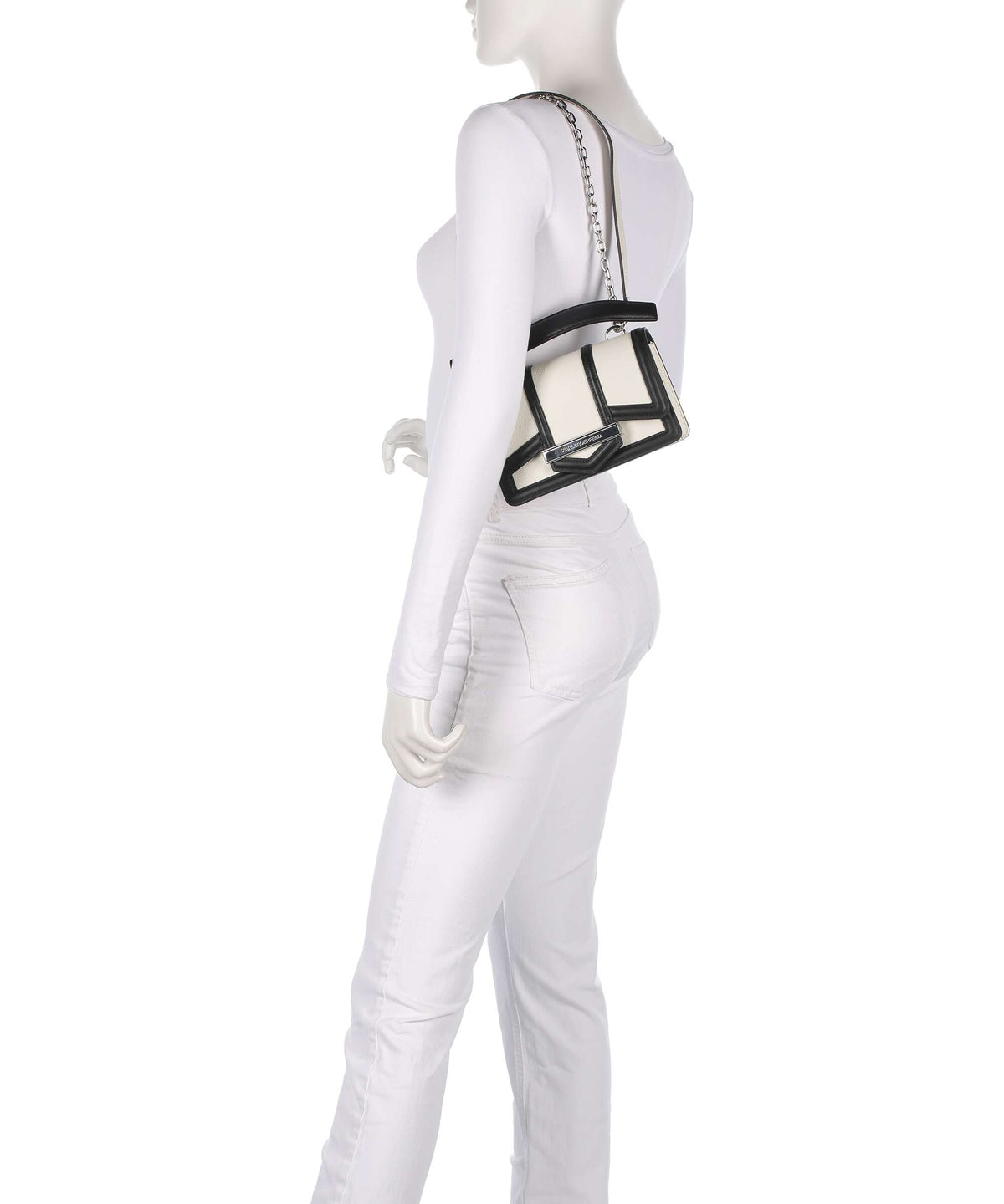 Karl Lagerfeld K/Nova Small Shoulder bag white/black
