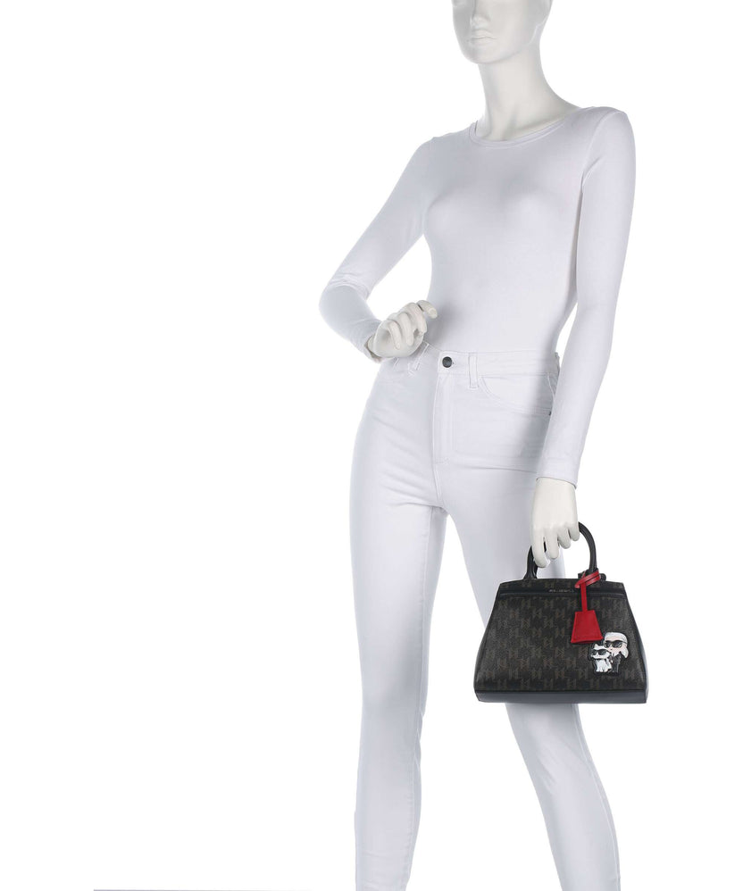 Karl Lagerfeld Ikon Monogram Handbag brown/kl mono