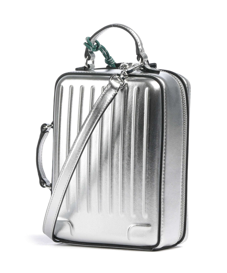 Karl Lagerfeld Ikon Suitcase Crossbody bag silver