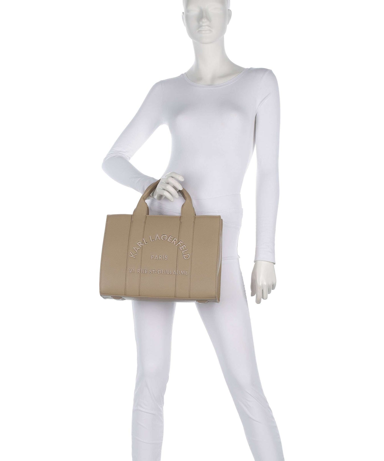 Karl Lagerfeld K/Rue St Guillaume Medium Handbag nougat