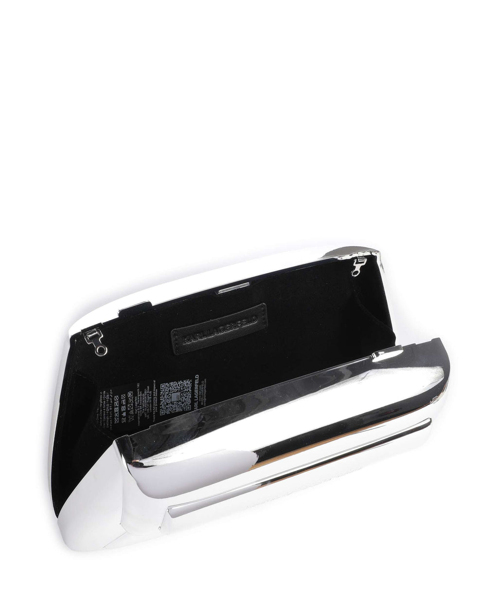 Karl Lagerfeld Ikon K Crossbody bag silver metal