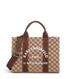 Karl Lagerfeld K/Rue St Guillaume Monogram Medium Handtas monogram nougat brown
