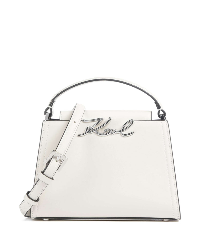 Karl Lagerfeld K/Signature Mini Handbag off white