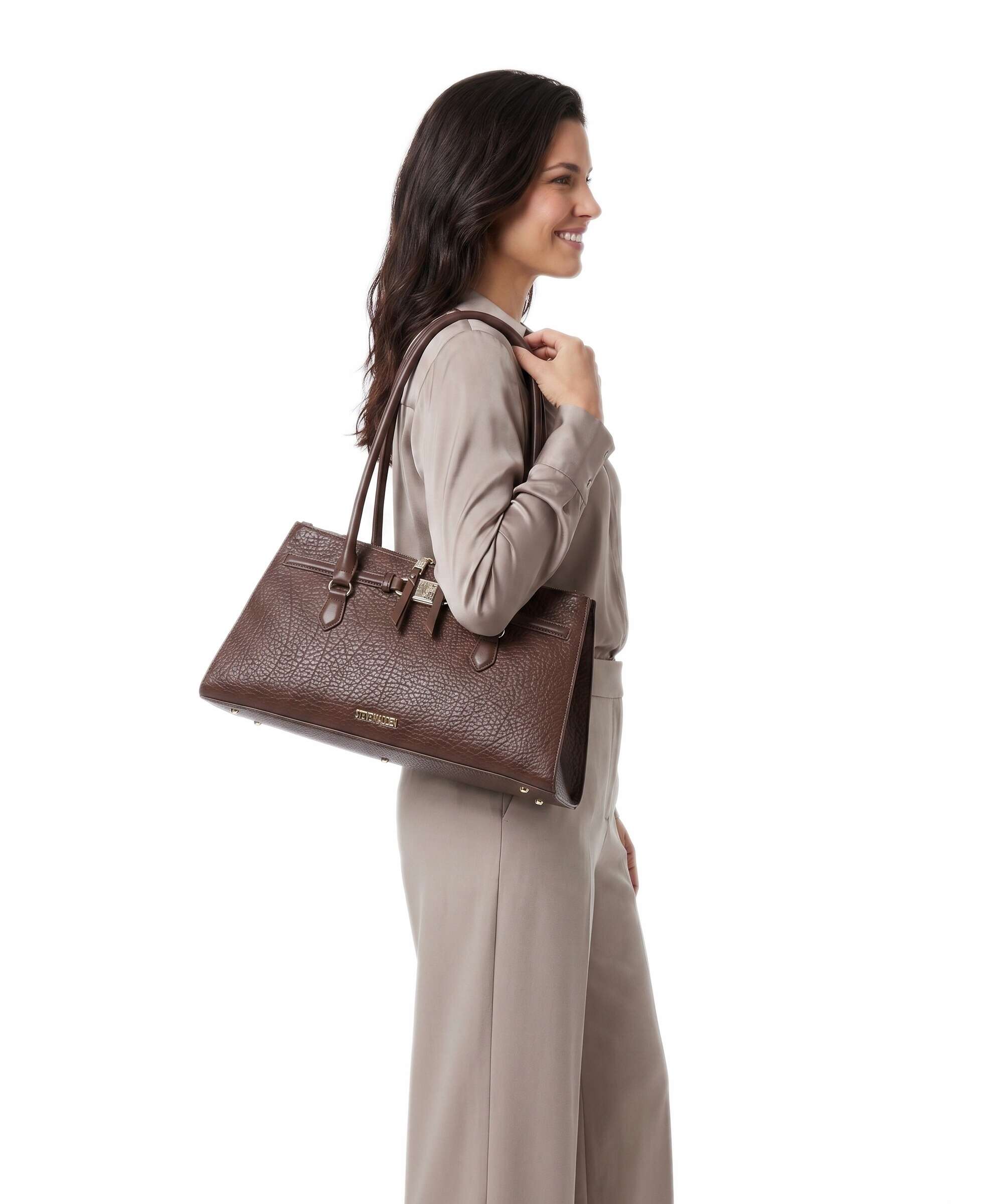 Steve Madden BSHIRLEY Shoulder bag brown/gold