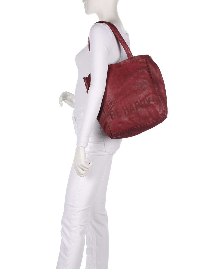 Taschendieb Wien Glücksbrücke 2 Tote bag red burgundy